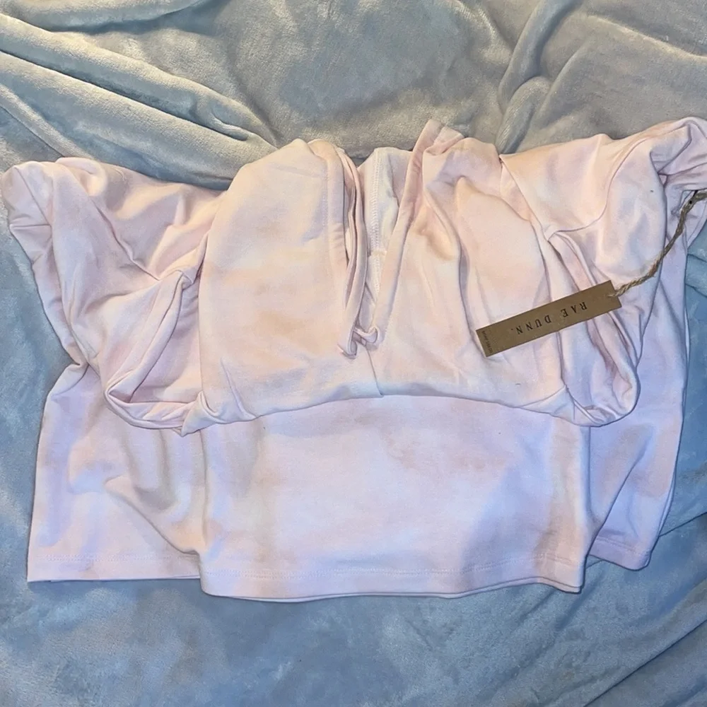 Rae Dunn “Be Happy” Super Soft Hoodie- lgt pink - Picture 2 of 3